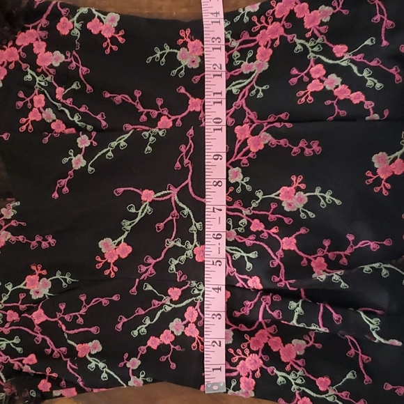 Adrianna Papell Embroidered Floral Desss - Picture 8 of 11